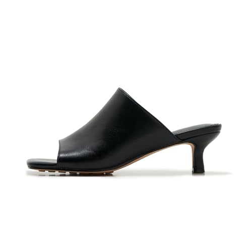 kitten heel sandals For Women 2 Inch Low Heel Comfort Square Toe Slingback Open Toe Peep Toe Heels3