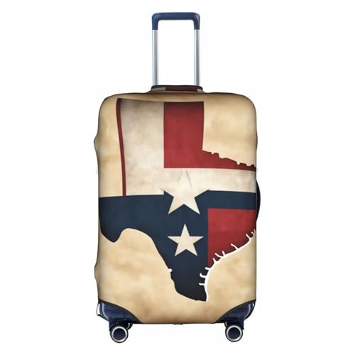 Housse de valise voyage Texas blanche XL pour retrouver son grand bagage à l'aéroport