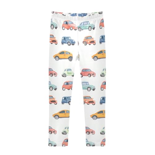 KLL Cartoon Cars Collection Toddler Girls Athletic Leggings Casual Full Length Pants Sports