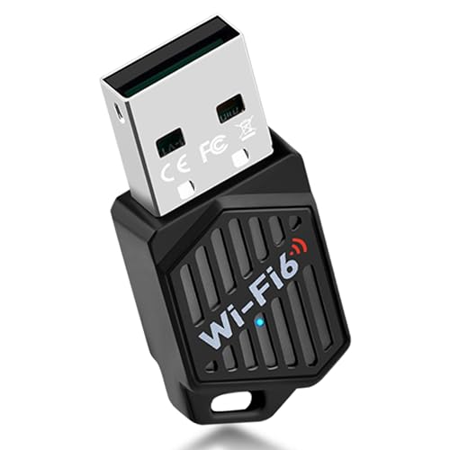 Clé WiFi 6 AX900 Bluetooth 5.4 Adaptateur USB sans Fil Double Bande 5GHz 600Mbps&2.4GHz 286Mbps Dongle WiFi Puissante pour PC, Pilote Intégré, MU-MIMO,WPA3,...