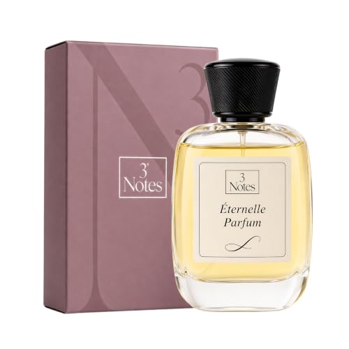 Image of 3Notes Eternelle Perfume for Women 100ml | Long Lasting Eau de Parfum | Elegant Floral Woody Musk with Rose, Jasmine & Sandalwood | Premium French Perfume Gift for Her