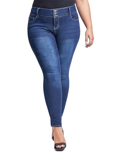 YMI Women's Plus Size Sustainable Essential Skinny Jeans