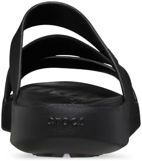 Crocs Women's Getaway Platform Strappy Sandals, Black, 8 - 3