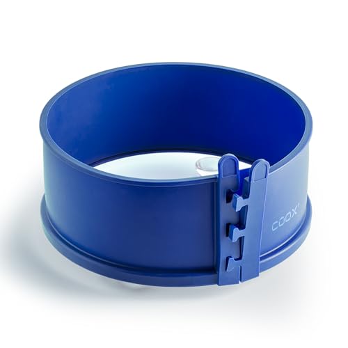 coox Springform mit Glas-Servierplatte und Glasfüßen Ø 18 cm in Blau - Perfektes Backen und Servieren in einem!