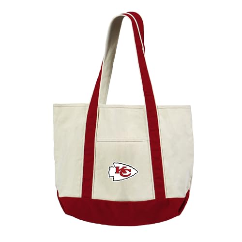 Northwest Kansas City Chiefs NFL Canvas Tote with Colored Strap