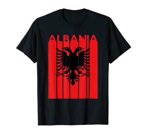 Albania Camiseta Vintage Bandera Albania Camiseta Vacaciones Camiseta