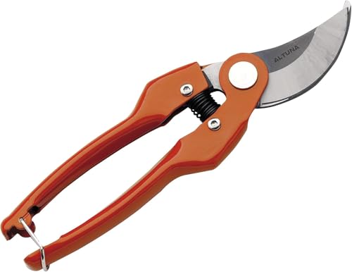 Tijera de Poda a Una Mano Pruning J469-20 - Ajuste Manual - Corte Bypass para Trabajos de Precisión - Resistente y Muy Ligera - Tijera de Jardinería Fabricada en Acero Forjado - Altuna