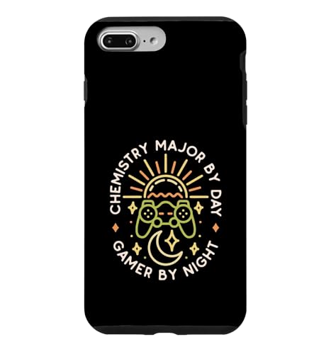 Night Console Games Lover�ɂ��Chemistry Major By Day Gamer �X�}�z�P�[�X iPhone 7 Plus/8 Plus �p