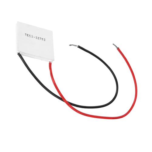 ViaGasaFamido TEC1-12703 30x30mm 12V 3A thermoelectric cooler peltier module for cooling systems, ceramic heatsink with high efficiency and reliable performance for electronic temperature control