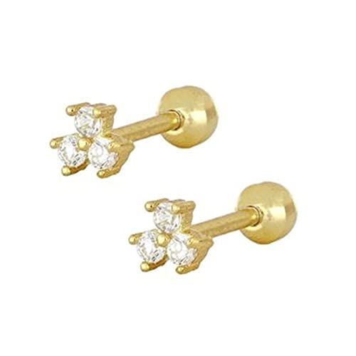 Boucles d'oreilles demoiselle d'honneur en argent et zircone