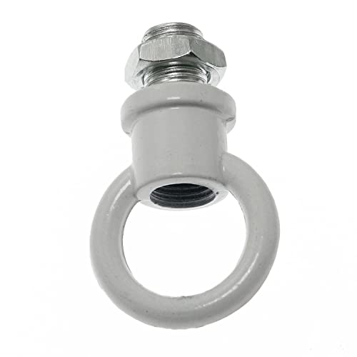 Image of 4pcs White 29x35mm M10 Thread Ring Shape Female Loop Lighting Fixture Chain Metal Chandelier Chain Extension, Pendant Lamp Fixture Chain, Heavy Duty Chain-Hung Fixture