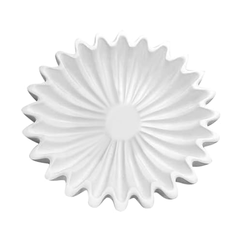 Cuenco funcional para llaves blanco con forma delicada de resina 2