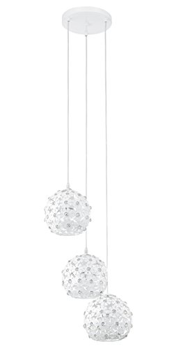 Preisvergleich Produktbild EGLO Hängeleuchte Modell Hanifa / 3, weiß / kristall 92285 E