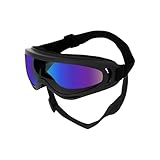 Galatée Hundebrille, Hundesonnenbrille Mit Verstellbarem Riemen, UV-Schutz, Winddichte Welpen-Sonnenbrille, Geeignet Für Den Augenschutz Von Hunden(Farbige Linse)
