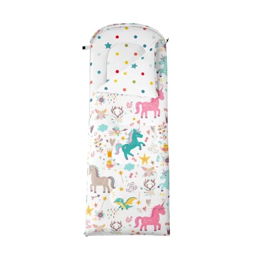 Erosebridal bolsa de dormir para niñas con diseño de dinosaurio, ideal para camping miniatura 4
