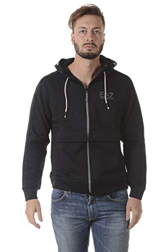 Emporio Armani EA7 Men's Hoodie Sweatshirt Sweat Black UK Size M (UK 38) 6YPM60 PJ07Z 1200