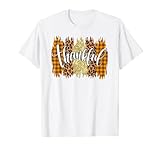 Photo Gallery ringraziamento grato arancio bruciato plaid leopardo stampa maglietta Photo Gallery ringraziamento grato arancio bruciato plaid leopardo stampa maglietta