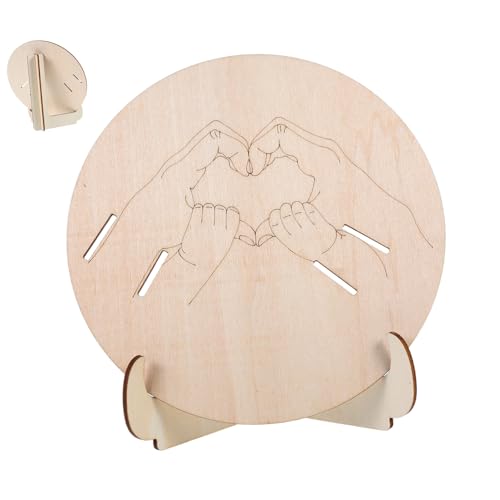 OUNONA Cartel De Madera para Anunciar El Nacimiento del Ñiño, Tablero 3 Pulseras Grabadas, Artesanal, Portátil, Seguro para Hospital y Sala De Maternidad