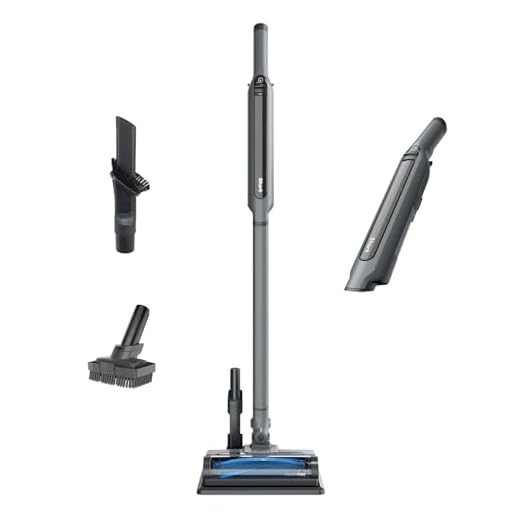 Shark WS642 WANDVAC System Pet 3-in-1 Ultra-Lightweight Powerful Cordless Stick & Handheld Vacuum Combo with Charging Dock, Duster Crevice Tool & Pet Multi-Tool, Grey