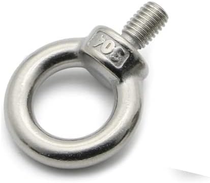 1-2PCS Lifting eye nuts/screw Ring eyebolt Ring hooking nut screws M3 M4 M5 M6 M8 M10 M12 304 Stainless steel - (Size: M5(2PCS), Color: Lifting Eye Nuts)