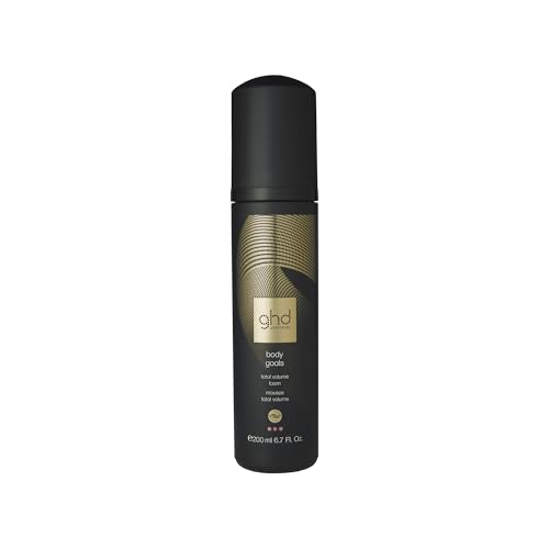 ghd body goals - total volume foam: Leichtes Haarstyling-Mousse, für professionelles Volumen, mit Hitzeschutz, langanhaltende Ergebnisse, für alle Haartypen; 200 ml