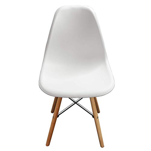 Kit 4 Cadeiras Charles Eames Wood Design Eiffel - BRANCO