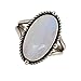 MSJ By Monica Rainbow Moonstone Ring 925 Sterling Silver Handmade For Women Wedding Gift Bue Flash Moonstone Ring Boho Statement Jewelry