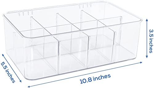 Utopia Home Set Of 11 Organizers-8 Pantry Organizers (4 Large & 4 Small Drawers) & 3 Stackable Tea Bag Organizer Box With Clear Top Lids - Plastic Storage Racks For Freezers, Kitchen And Cabinets #TOP5