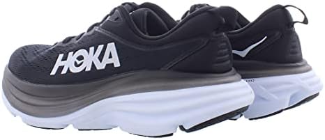 HOKA ONE ONE Bondi 8 Womens Shoes Size 7.5, Color: Black/White | Image 1