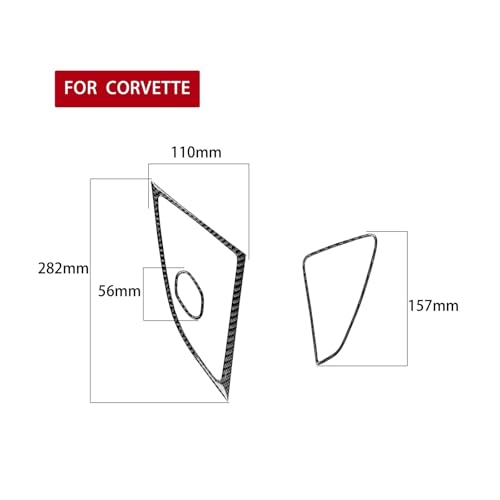 Couvercle protection audio porte Corvette C7 anti-rayure - 2