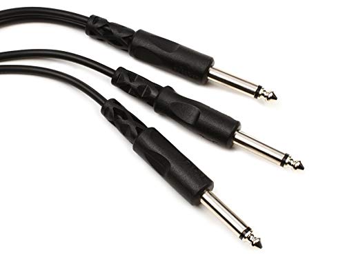 Cable mono 1/4 a dos mono 1/4 Hosa Technology de 5 ft para mesas de mezclas