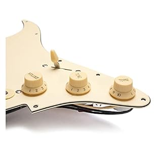 ZYZYZY Ramasser SSS Guitare Électrique Premium Assembly pour St Micros Pickguard - Les Beatles, Paul McCartney, John Lennon, RIngo Starr, George Harrison ZYZYZY Ramasser SSS Guitare Électrique Premium Assembly pour St Micros Pickguard – Image 3