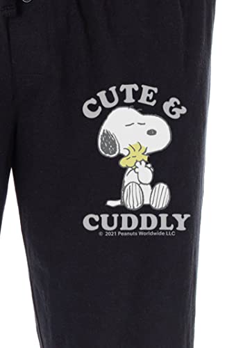 Peanuts Mens' Snoopy Woodstock Cute and Cuddly Sleep Pajama Pants3