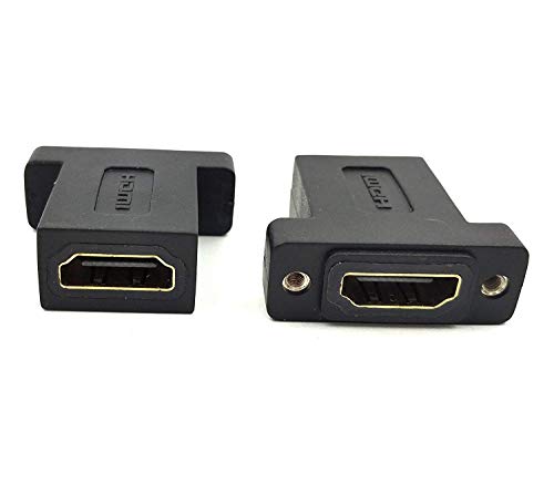 Haokiang, Adaptateur coupleur HDMI femelle femelle 2 paquets noir