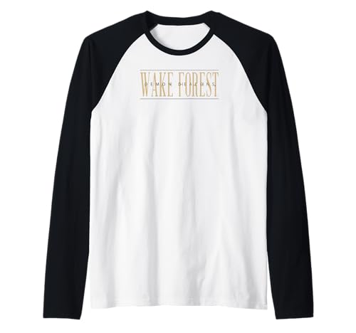 Wake Forest Demon Deacons Psychic White Officially Licensed Raglan Baseball Tee