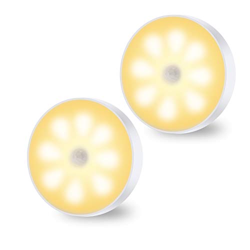 Opulite Veilleuse LED Applique Murale / Éclairage d'armoire / Chargement USB sans fil Veilleuse pour Enfant Lumière naturelle et confortable 6000 K Lumière chaude LED x2 Cover