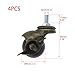 Wealrit 4 PCS Ball Caster Wheels, 1.5