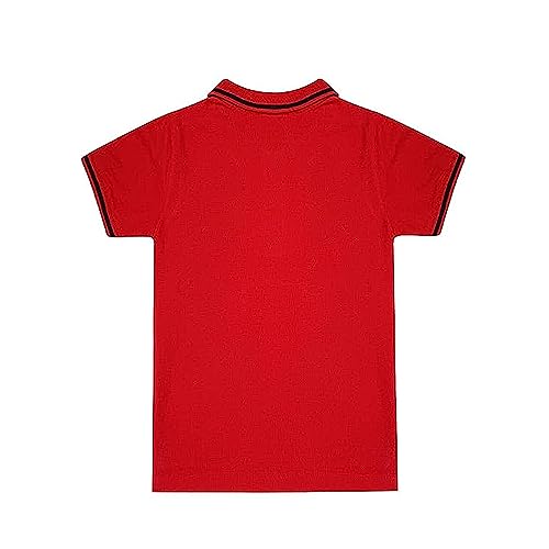 Cloth Theory Boy's Solid Regular Polo Shirt (CTBSP_RED 7-8 Years) - Image 2 thumbnail