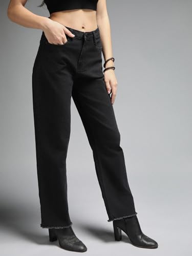 Image of HIGH Star Women's Straight Fit Mid Rise Jeans