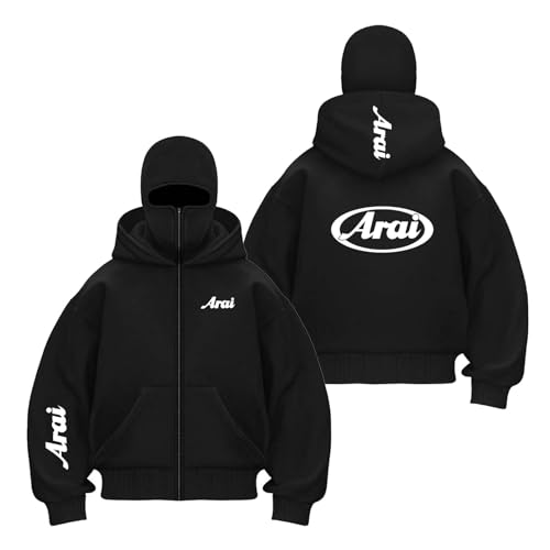 FBWZSAG Cagoule À Capuche pour Homme A.R.A.I Veste De Sport Zippée Sweat Shirt Graphique Manteau Confortable Vêtement D'extérieur Coupe Vent Hauts Cousus-HeiSe||s