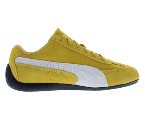 Image of PUMA Speedcat Originals Suede Womens Shoes Size 7, Color: Archive Gold /White-Yellow