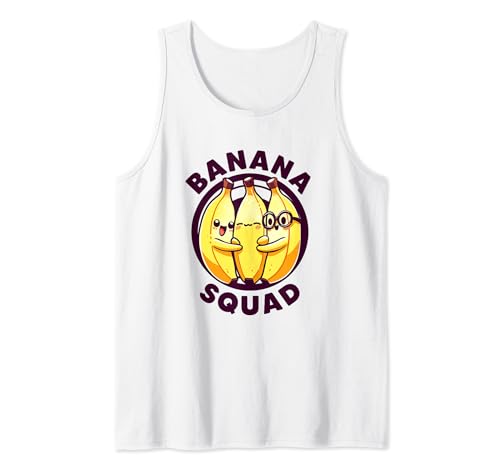 Banana Squad Funny Yellow Banana Lover Fruit Let's Go Bananas Camiseta sin Mangas