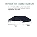 H-kenan 4 x 4.2 ft Outdoor Dog Kennel Cover Made from 600D Waterproof Oxford Fabric Outdoor Dog Kennel Replacement Cover Black（Without cage top Frame）