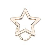 Ldabrye Karabinerhaken aus Edelstahl, Sternform für Schmuckherstellung, Schlüsselanhänger