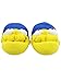 The Simpsons Novelty Plush Adult Womens 3D Marge Simpson Face Slippers (Large, Blue/Yellow), TSF201Y
