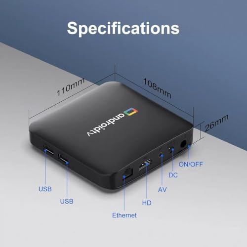 Image of Android TV Box with Voice Remote | OTT Apps Support (8GB+128GB) | 4K Ultra HD | Black