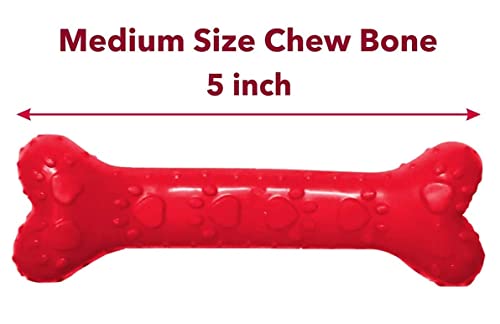 Image of Puppies Interactive chew Toy I Spiked LED Ball +Natural Red Bone+Puppy Rope Toy Slipper I Pack of 3 (Combo-B)