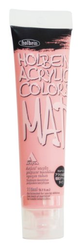 ホルベイン アクリル絵具 粗粒子マットタイプ ブリリアントピンク M005 110ml