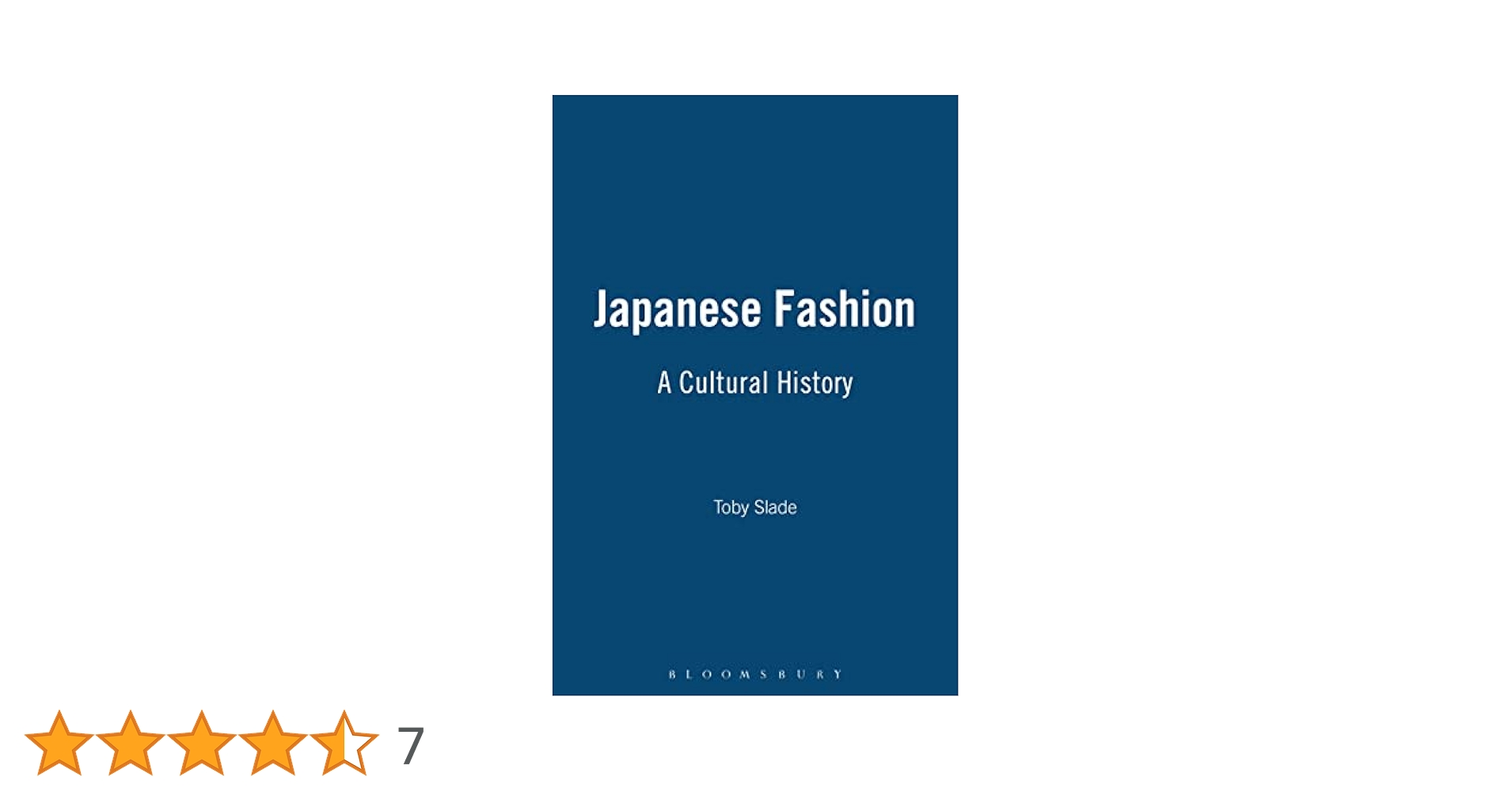 Amazon | Japanese Fashion: A Cultural History | Slade, Toby