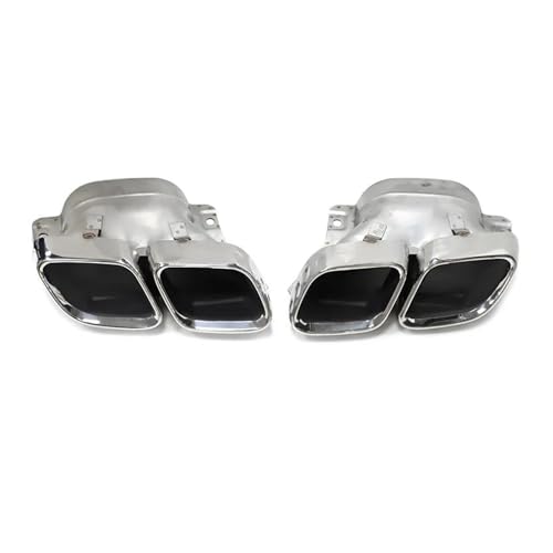 Tuyau d'échappement quadruple argent抗腐蚀inox pour Benz C63 W206 2022